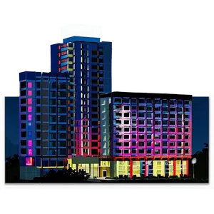 Hilton Hotel Night View Png 99 PNG Image