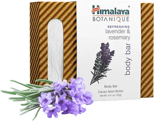 Himalaya Botanique Lavender Rosemary Body Bar PNG Image