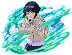 Hinata Hyuga Chakra Control PNG Image