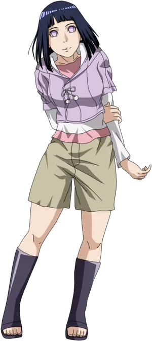 Hinata Hyuga Naruto Anime Character PNG Image