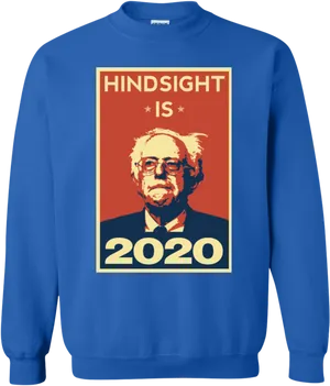 Hindsight2020 Bernie Sanders Sweatshirt PNG Image