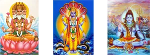 Hindu_ Trimurti_ Gods.png PNG Image