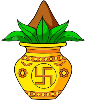 Hindu Wedding Kalash Symbol PNG Image