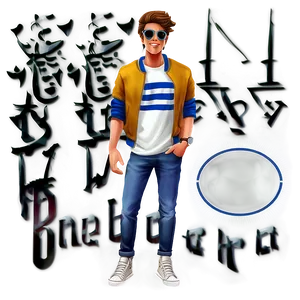 Hip Cool Guy Character Png 06252024 PNG Image