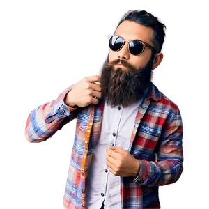 Hipster Beard Fashion Png Iao10 PNG Image