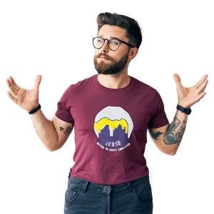 Hipster T-shirt Drawing Png Pmv81 PNG Image