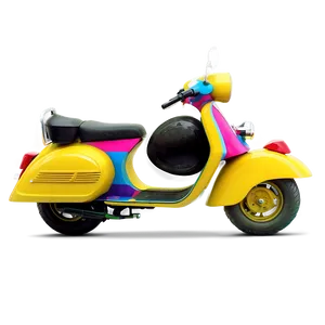 Hipster Vespa With Accessories Png Qam PNG Image