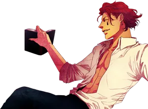 Hisoka Playing Card Trick PNG Image