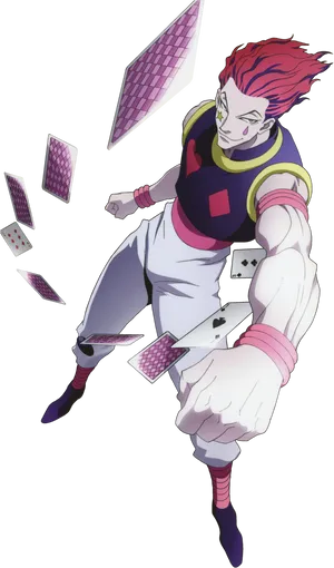 Hisokawith Playing Cards PNG Image