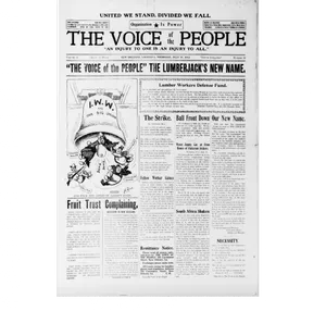 Historic Newspaper The Voiceofthe People PNG Image