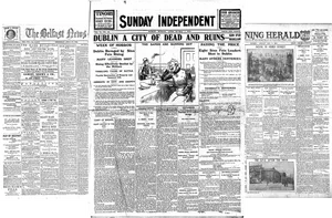 Historic Newspapers Collage PNG Image