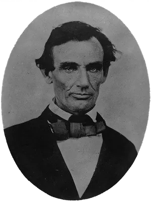 Historic Portraitof Abraham Lincoln PNG Image