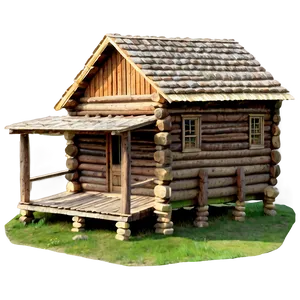 Historical Log Cabin Landmark Png Uqw PNG Image