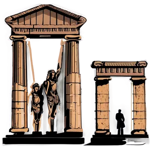 Historical Parthenon Outline Png Xsl39 PNG Image