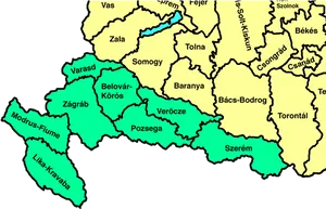 Historical_ Regions_of_ Croatia_and_ Hungary_ Map PNG Image