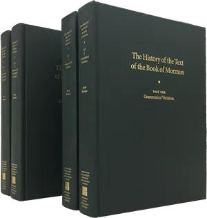 Historyof Text Bookof Mormon Volume Set PNG Image