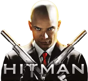 Hitman_ Game_ Character_ Agent_47 PNG Image