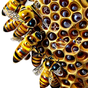 Hive Surrounded By Bees Png 25 PNG Image