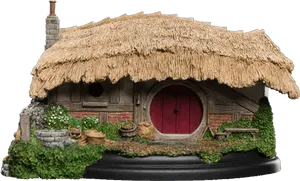 Hobbit Hole Model Replica PNG Image