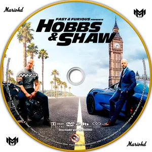 Hobbsand Shaw Fast Furious Spinoff D V D Cover PNG Image