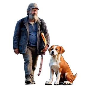 Hobo With Dog Companion Png 06242024 PNG Image