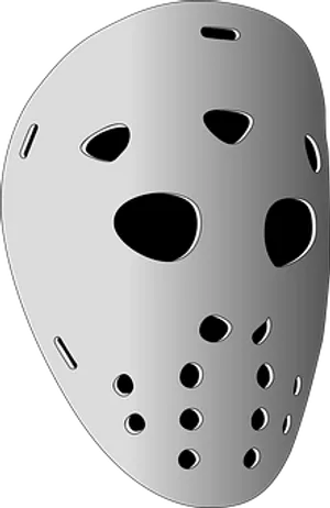 Hockey Goalie Mask Vector PNG Image