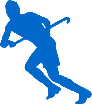 Hockey Player Silhouette PNG Image