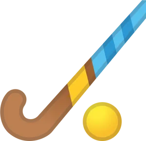 Hockey Stickand Puck Vector PNG Image