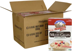 Hodgson Mill Multi Grain Cereal Boxand Packaging PNG Image