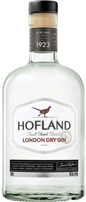 Hofland London Dry Gin Bottle PNG Image