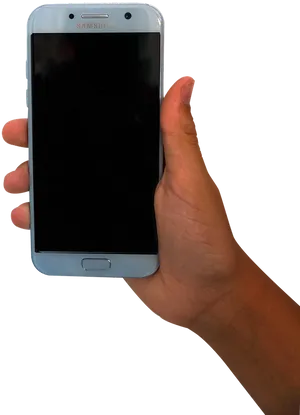 Holding Samsung Smartphone PNG Image