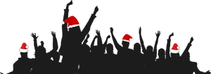 Holiday Cheer Crowd Silhouette.png PNG Image