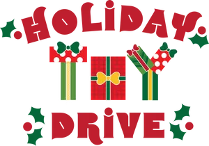 Holiday Drive Gifts Graphic PNG