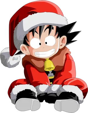 Holiday Gokuin Santa Costume PNG Image