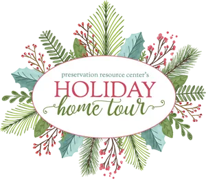Holiday Home Tour Graphic PNG