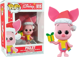 Holiday Piglet Funko Pop Figure PNG Image