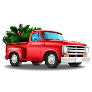 Holiday Red Truck Png Klw PNG Image