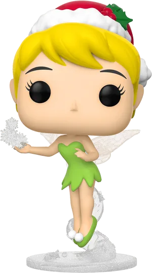 Holiday Tinkerbell Figurine PNG Image