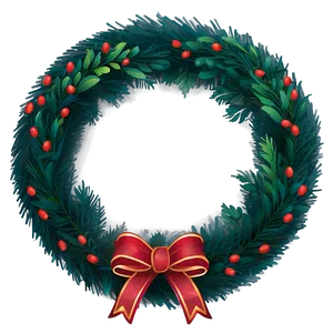 Holiday Wreath Graphic Png Iip PNG Image