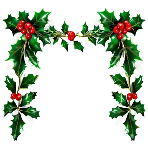 Holly Berry Border Png 06292024 PNG Image