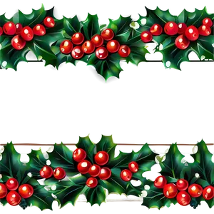 Holly Berry Border Png 39 PNG Image