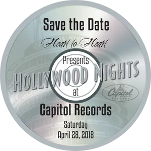 Hollywood Nights Event Invitation2018 PNG Image