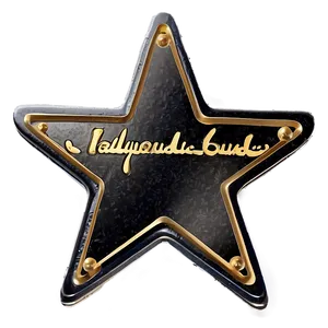 Hollywood Star Plaque Png Mrl44 PNG Image