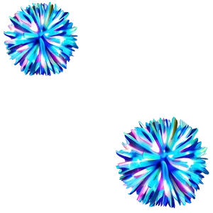 Holographic Cheer Pom Poms Png Skm PNG Image