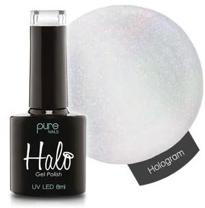 Holographic Gel Polish Bottle PNG Image