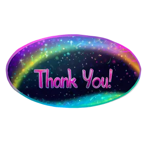 Holographic Thank You Stickers Png 26 PNG Image