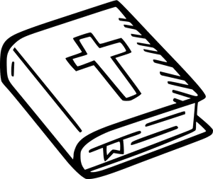 Holy Bible Outline PNG Image