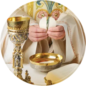 Holy Communion Ceremony Elements PNG Image