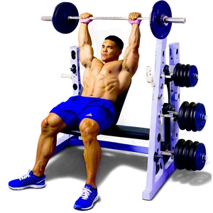 Home Bench Press Setup Png 06132024 PNG Image