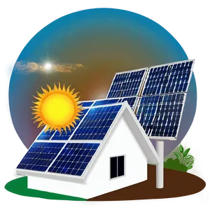 Home Solar Power System Png Xfx PNG Image